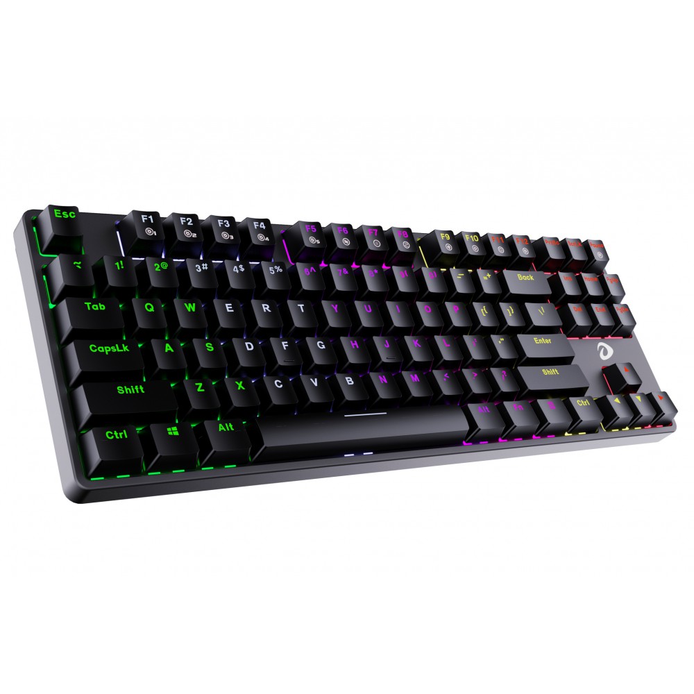 Bàn Phím Cơ Gaming DAREU EK87 Black (MULTI-LED, Blue/ Brown/ Red D switch) - Hàng Chính Hãng