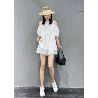 SET Ren Trắng Rớt Vai đi biển