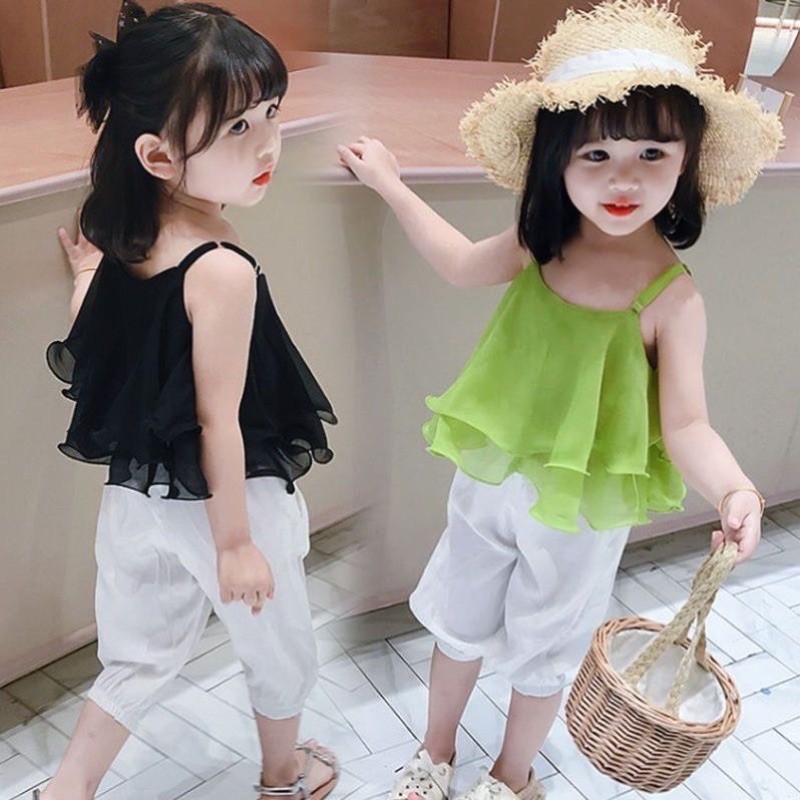 Bộ bé gái từ 10-23kg❤️Chất voan tơ cao cấp siêu mềm mát