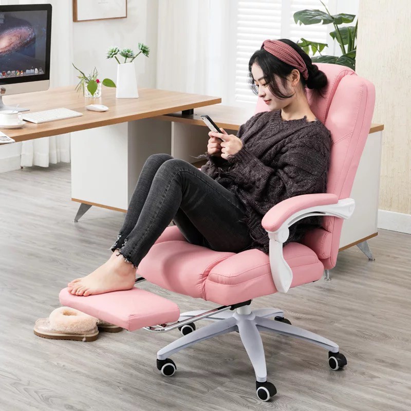 GHẾ LÀM VIỆC + NGẢ LƯNG + GÁC CHÂN