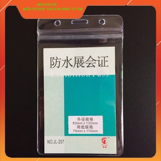 Bao đựng thẻ bằng nhựa dẻo ngang - dọc