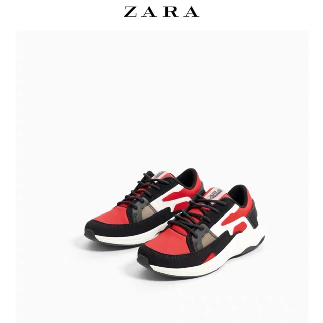 Zara cn sale giày thể thao nhiều chi tiết con trai
