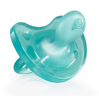 Chicco Ti Giả Bằng Silicon Mềm Màu Xanh Dương 6-16m + Cho Bé