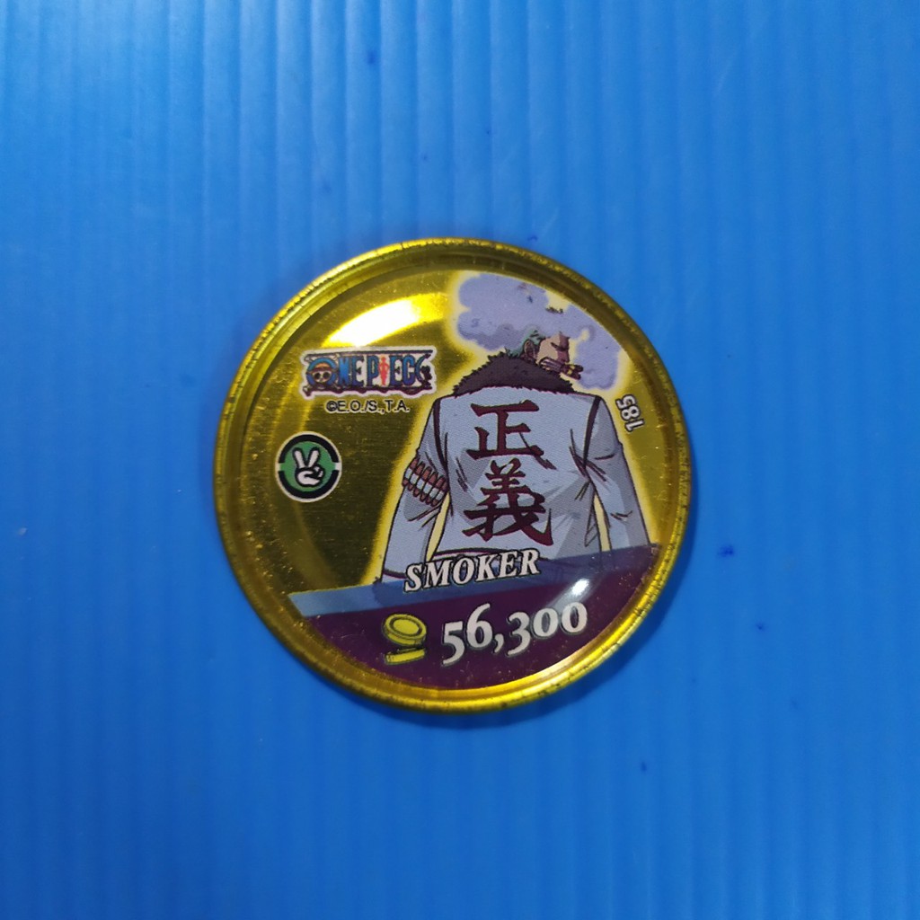 Thẻ Toonies One Piece xu tròn vàng gold các thành viên siêu tân tinh, hải quân, thriller bark...2nd cũ trầy ít