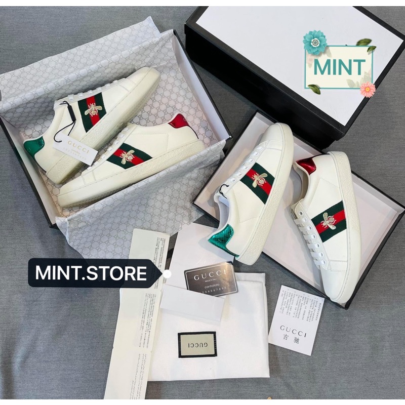 MINTSTOREGiày sneaker trắng hình ong cao cấp