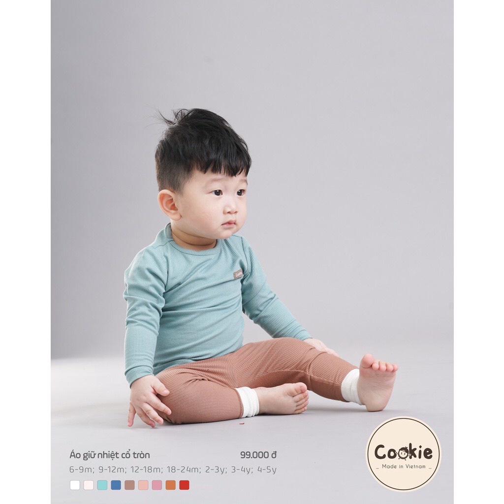 Cookie - Áo giữ nhiệt cổ tròn cho bé trai, bé gái từ 6 tháng đến 5 tuổi