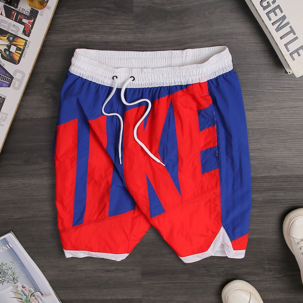 [CHÍNH_HÃNG] QUẦN SHORTS NIKE THROWBACK WOVEN BASKETBALL - XANH PHỐI ĐỎ