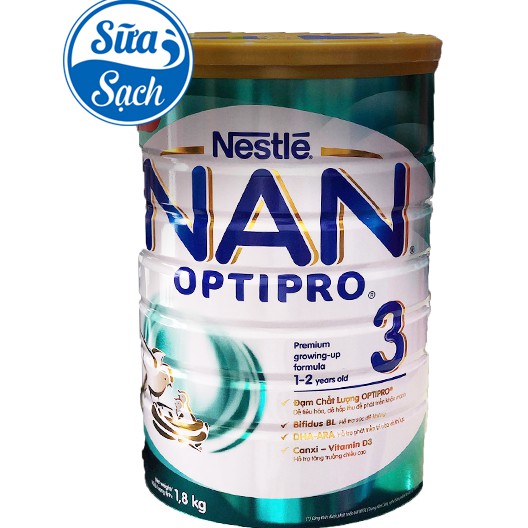 Sữa Bột Nestle NAN Optipro 3 1.7kg (date mới) mẫu mới