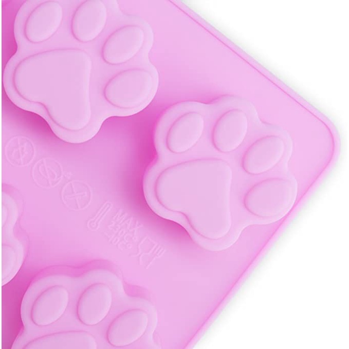 Khuôn silicone 16 Lỗ Làm Bánh Kẹo / Sô Cô La Hình Dấu Chân Thú Cưng Chống Dính