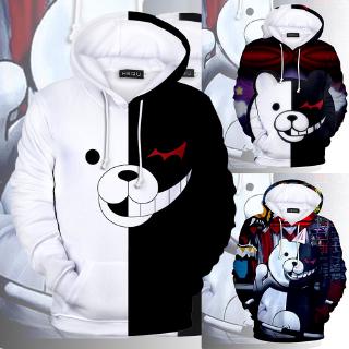 Áo hoodie nỉ in họa tiết anime Danganronpa 3d kiểu dáng trẻ trung năng động