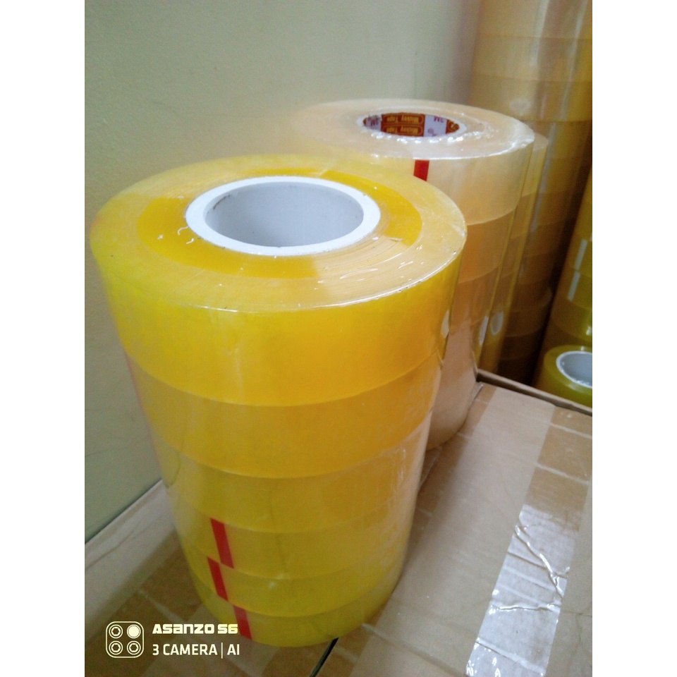 Siêu Sale Băng Dính 1 Kg Lõi Mỏng, Băng Dính 1 KG Lõi Nhựa mỏng, Đóng Hàng 3 Màu Trắng Trong, Vàng Đục Vàng Trong