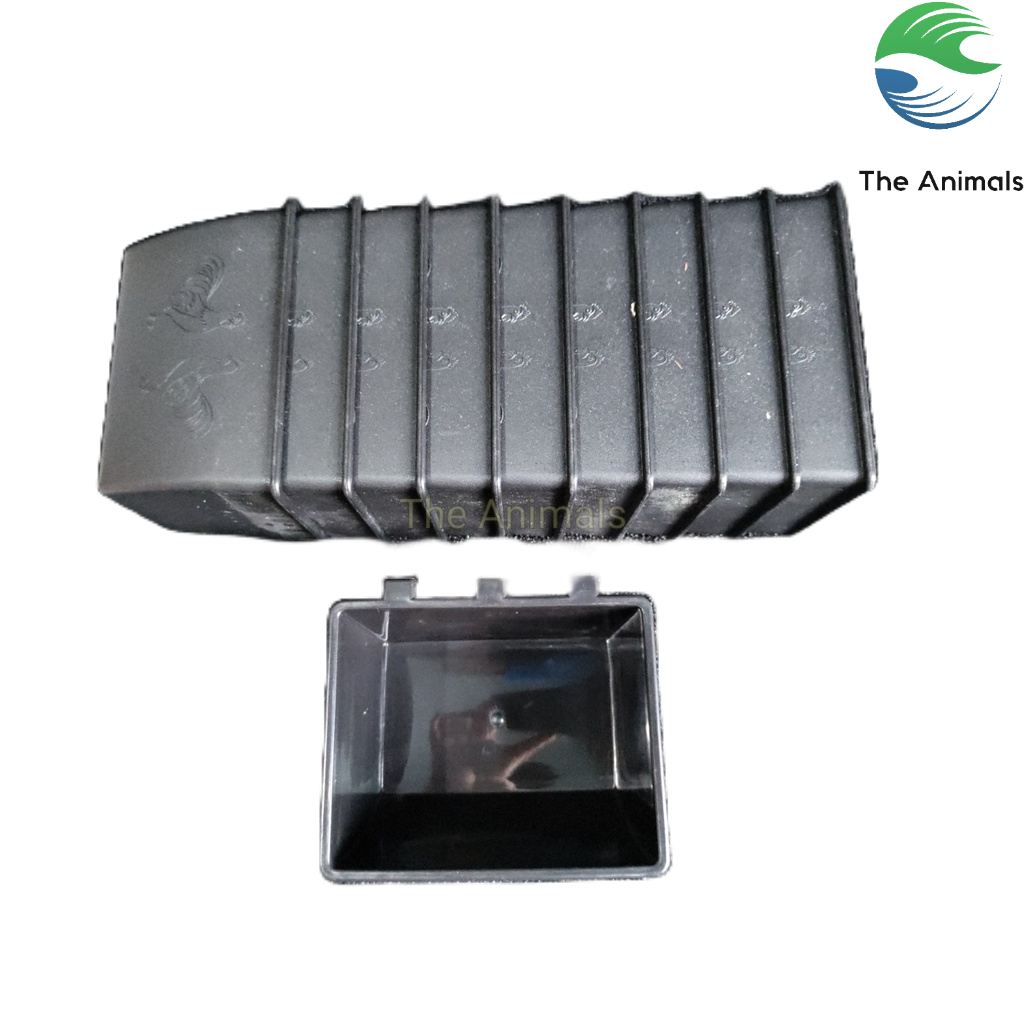 [10 cái] Máng Đựng Thức Ăn, Nước Uống Cho Gà Đá, Chim Cảnh (Thái lớn đen)