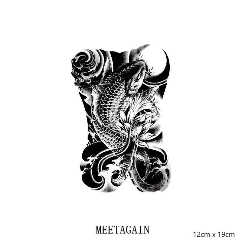 Hình Xăm Dán Tạm Thời Chống Thấm Nước Cao Cấp 12X19Cm Kéo Dài Đến 15 Ngày Xl - 004
