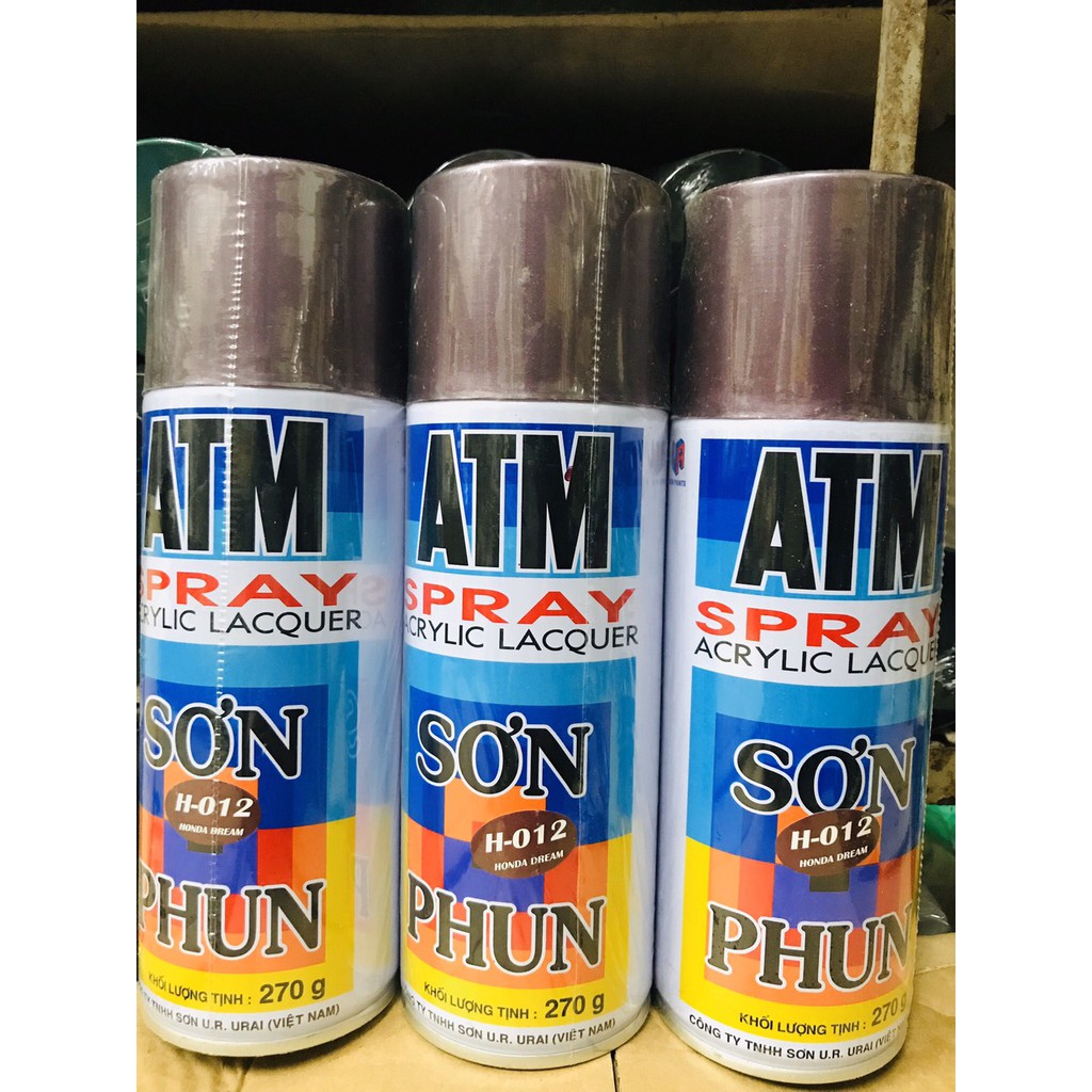 Sơn phun xịt ATM H 012 màu xe Honda Dream