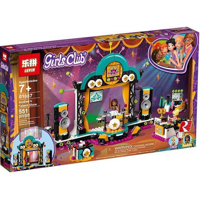 Lego Friends - Lepin 01087 ( Mô Hình Sân Khấu Biểu Diễn Ca Nhạc 551 Mảnh )