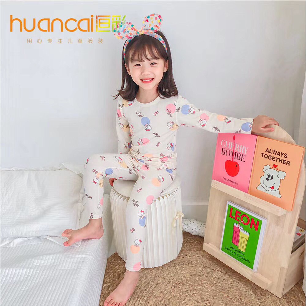 Bộ thun bé gái HC KIDS TBKS104 xinh yêu, dễ thương