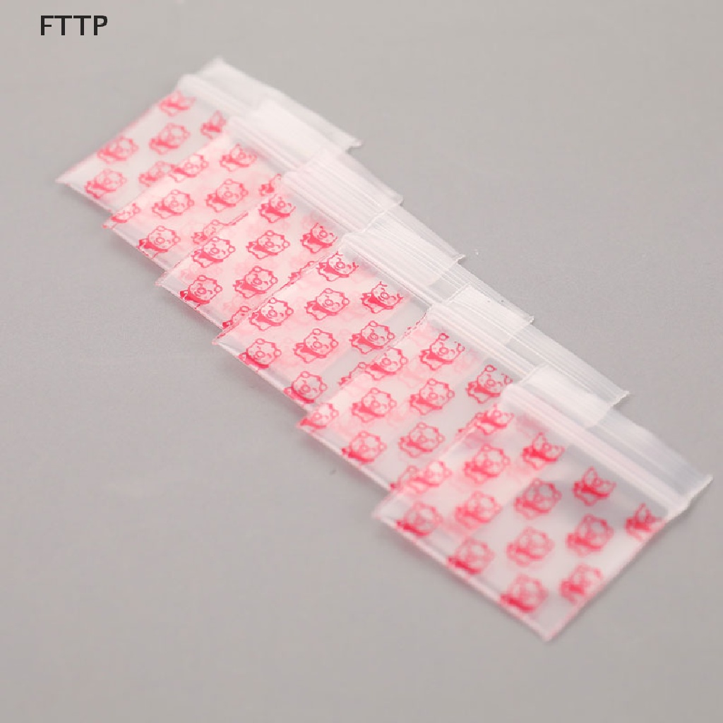 Set 100 túi zip nhựa mini đựng thuốc tiện dụng