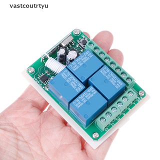 Vas DC 12v 10a 433mhz 4ch wireless relay rf remote control switch receiver n