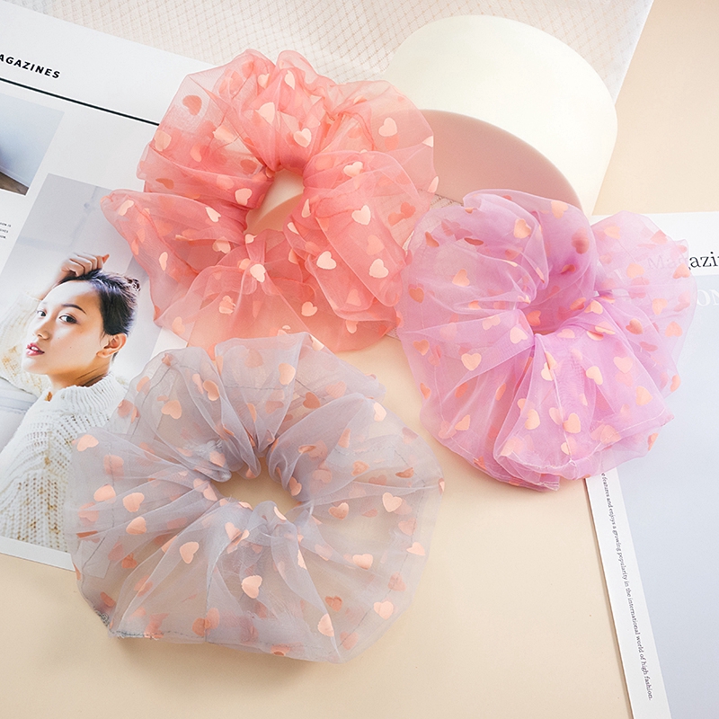 Dây Cột Tóc Họa Tiết Chấm Bi D060901