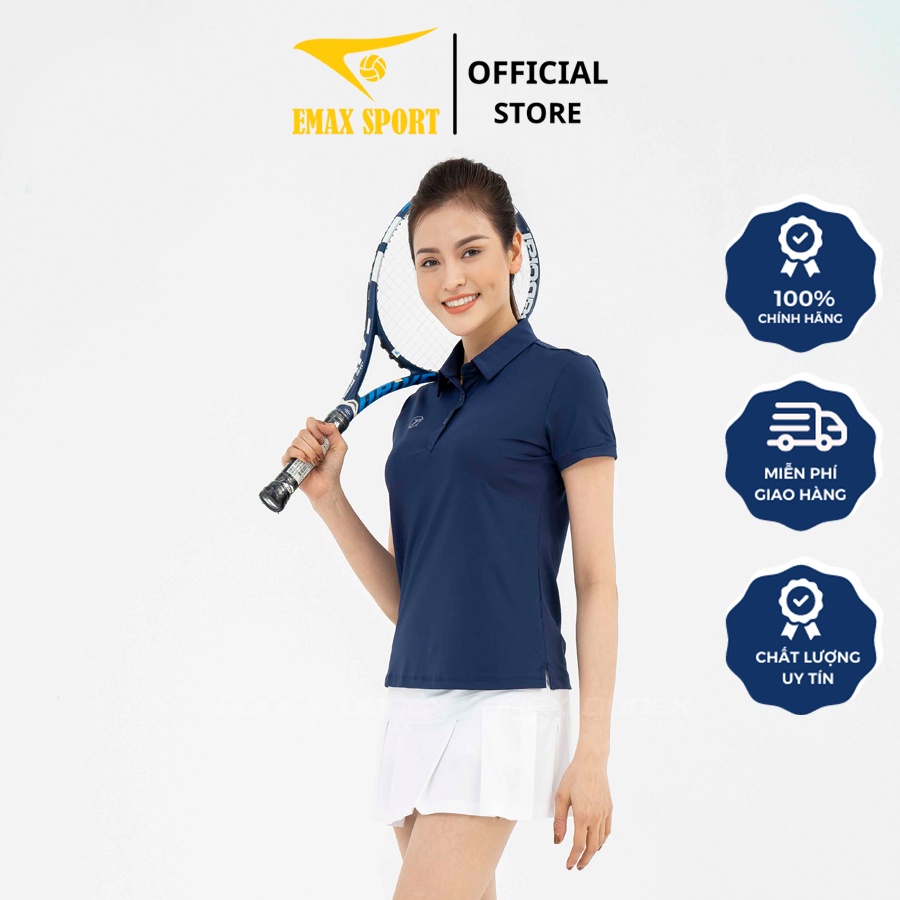 Áo Thể Thao Nữ Cộc Tay Donexpro Cổ Polo Màu Sắc Trẻ Trung, Vải Thun Chuyên Dụng Thoáng Mát, Thấm Hút Tốt AC - 3688