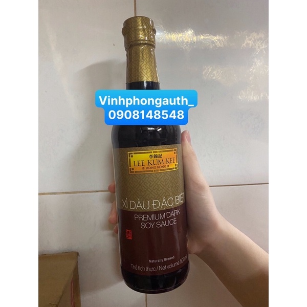 XÌ DẦU ĐẶC BIỆT LEE KUM KEE 500ML -  PREMIUM DARK SOY SAUCE