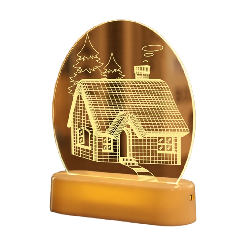 Đèn Led 3d Hình Ông Già Noel Để Bàn Trang Trí Giáng Sinh