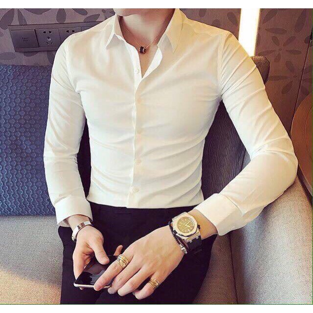 Áo Sơ Mi Zara nam dài tay,vải lụa trơn,khô thoáng kiểu dáng Hàn Quốc chất xịn loại 1 | BigBuy360 - bigbuy360.vn