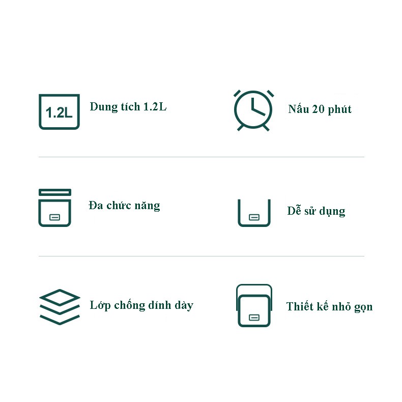 Nồi cơm điện mini đa năng- Dung tích 0.8L- Thiết kế nhỏ gọn- Dễ sử dụng | BigBuy360 - bigbuy360.vn