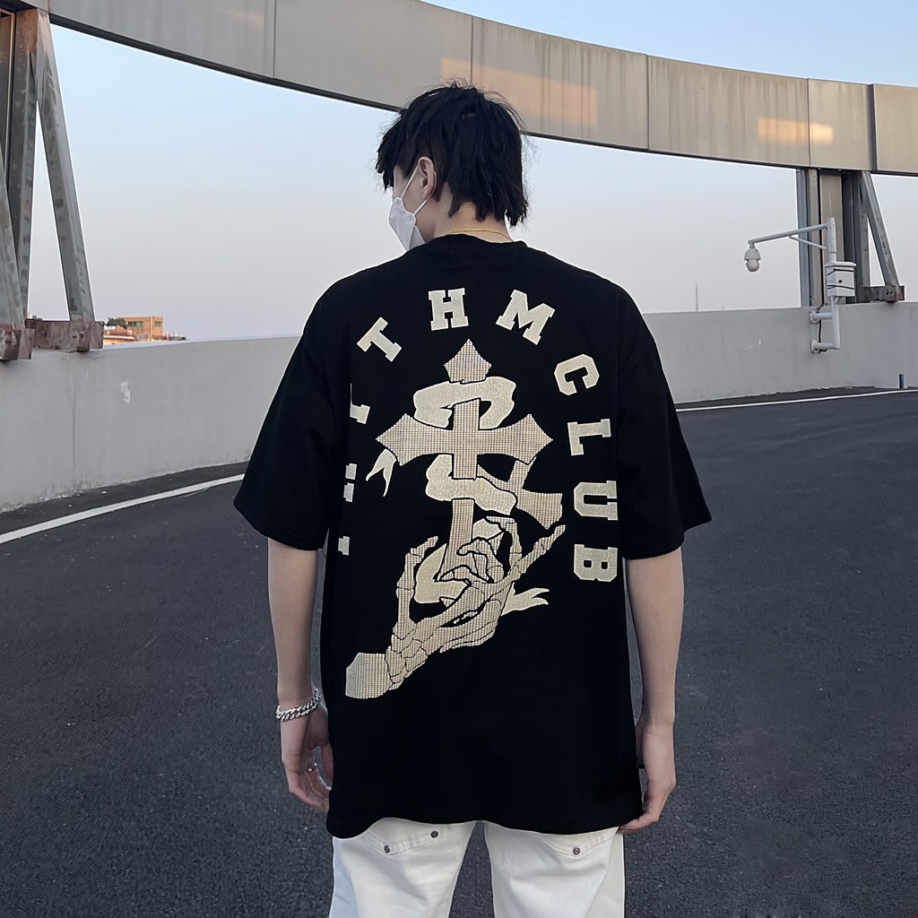 Áo thun unisex nam nữ form rộng, áo phông tay lỡ form rộng Trythmclub