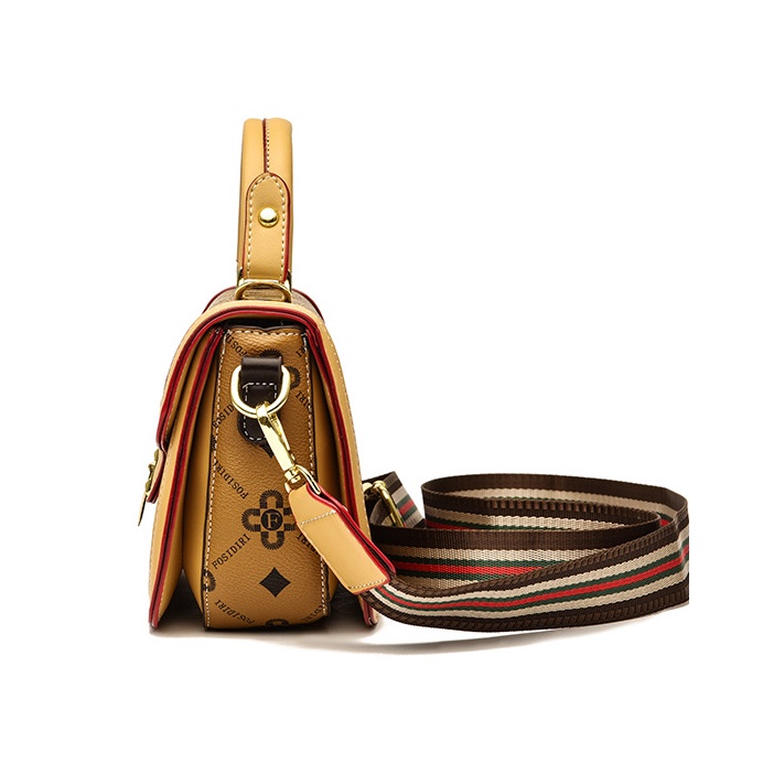 Túi đeo chéo CHUWANGLIN bằng da cỡ nhỏ in họa tiết thời trang cho nữ