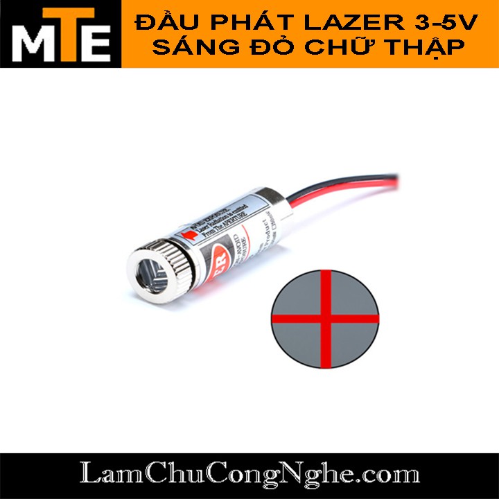 Đầu phát LAZE 3-5V 5mW – Laser sáng đỏ có chỉnh Tiêu Cự