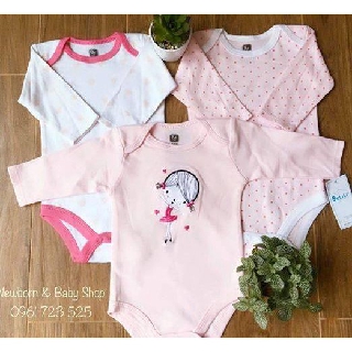 Set 3 body dài tay Beliti Bé gái