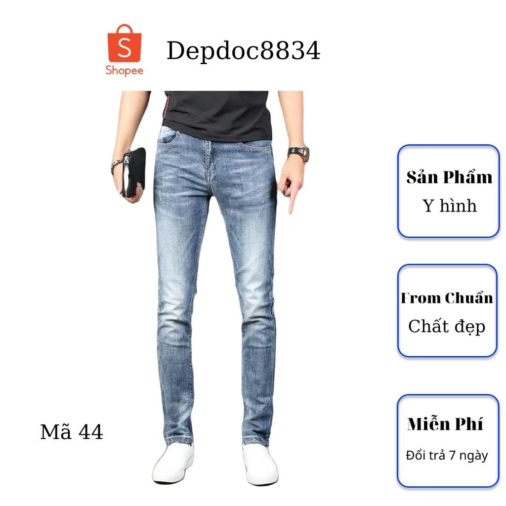 Quần jean nam cao cấp, chất liệu bò ( jean ) mềm mịn, from chuẩn, có nhiều mẫu đẹp mới đi kèm depdoc42