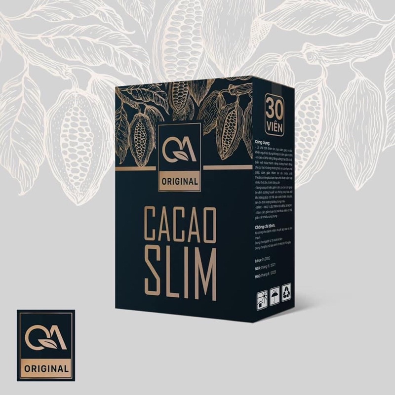 KẸO GIẢM CÂN CACAO SLIM_GIẢM NGAY 2-3KG (10 viên)