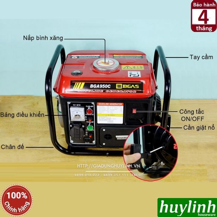 Máy phát điện chạy xăng Bgas BGA950C - 0.8KVA