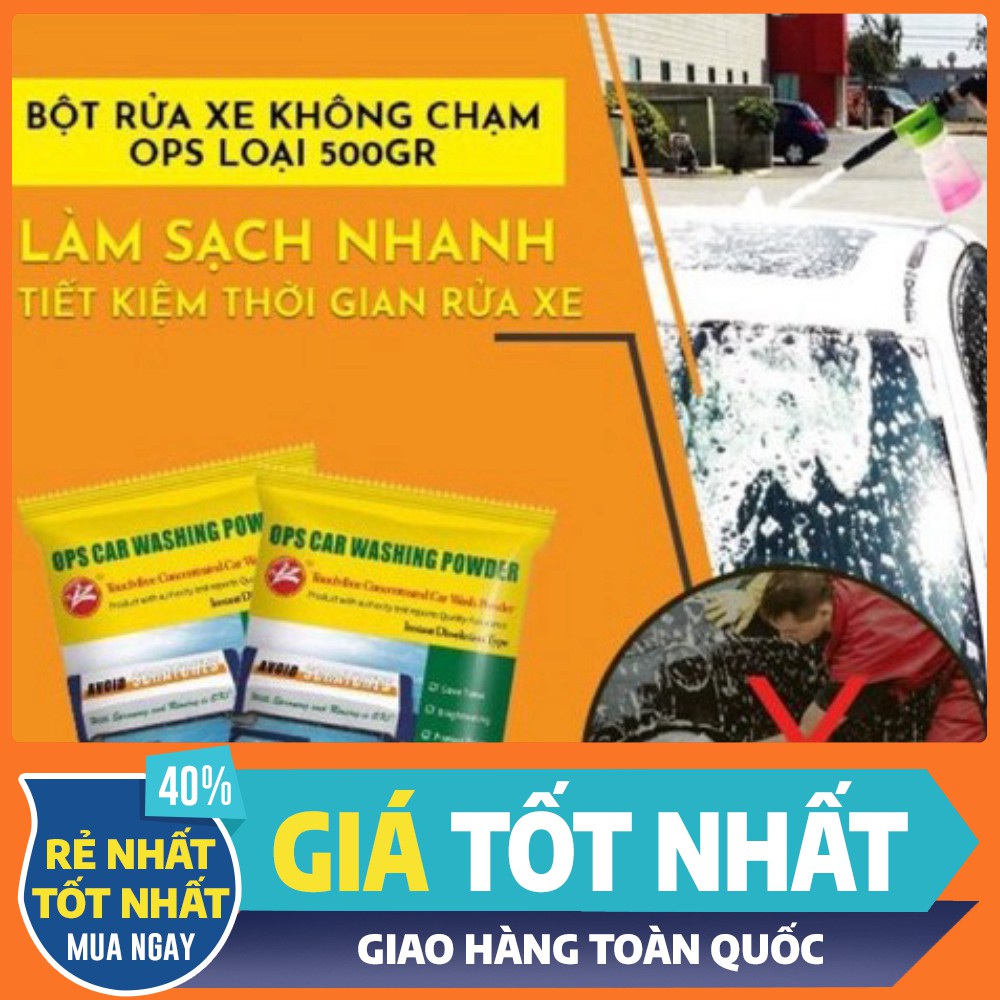 COMBO 10 GÓI BỘT RỬA XE KHÔNG CHẠM OPS