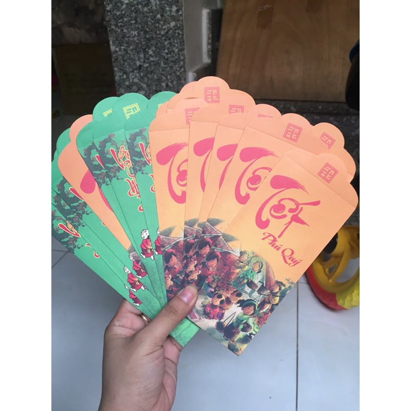 Set 10 Bao lì xì chất đẹp rẻ (giao ngẫu nhiên)