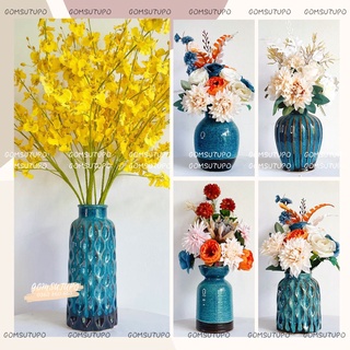Bình Hoa Gốm Men Biển Xanh - Lọ hoa Bát Tràng - gomsutupo Decor - Gốm Sứ TUPO - Trang Trí