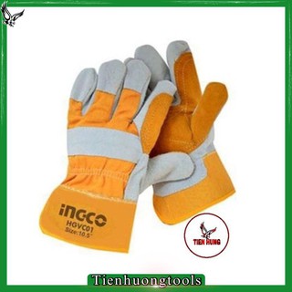 Giaphu găng tay vải da ingco hgvc01