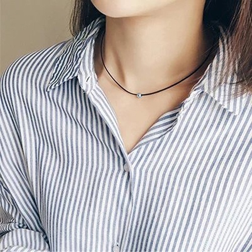 Vòng cổ choker da kiểu dáng thời trang cho nữ