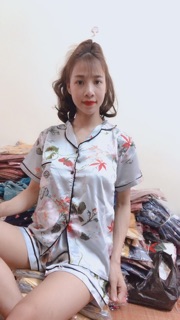 Đồ Bộ Lụa Satin Đùi