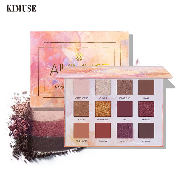 Bảng phấn mắt AIKIMUSE 12 màu lì ánh nhũ 1g*12 | BigBuy360 - bigbuy360.vn