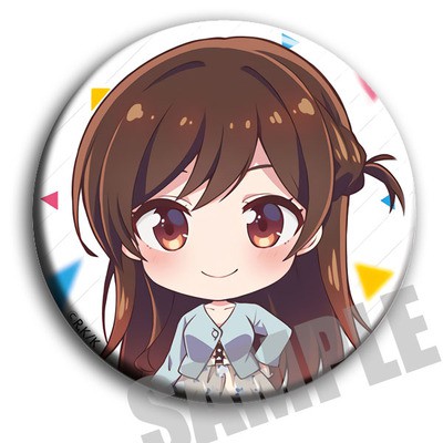 Combo 8 huy hiệu cài áo IN HÌNH Kanojo Okarishimasu Dịch vụ thuê bạn gái ver đầu to anime chibi dễ thương