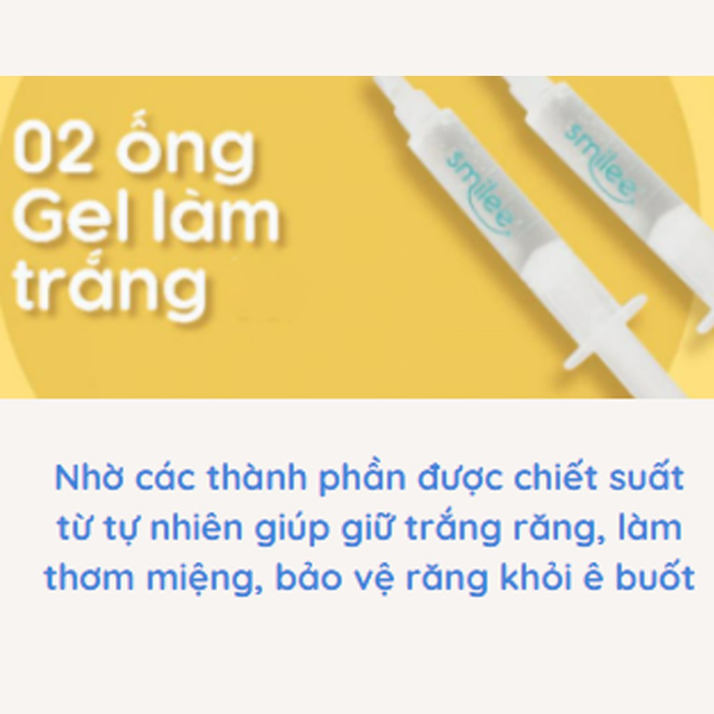 Bộ kít trắng răng tặng kem 3 gel làm trắng TR386