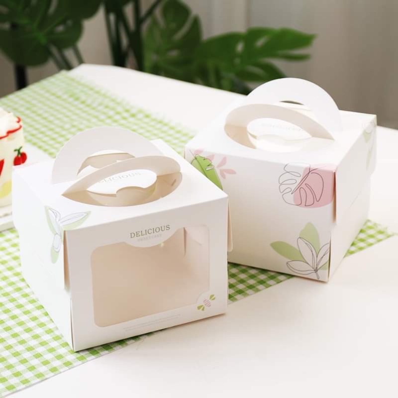 Hộp đựng bánh gato mini 16x16x12.5cm