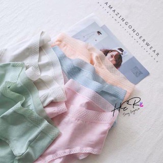 Quần Lót Nữ Cotton Xuất Nhật Trơn Màu,Quần Chip Viền Cạp Lưới Cao Cấp Nâng Mông,Quần Xì Kháng Khuẩn Mỏng Mềm Thoáng Mát