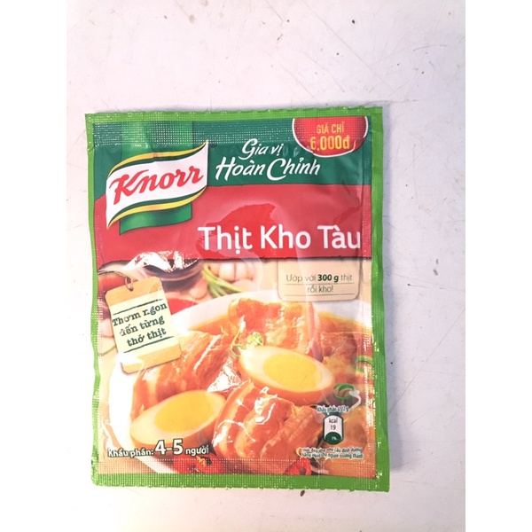 Gói thịt kho tàu và cá kho giềng của Knorr