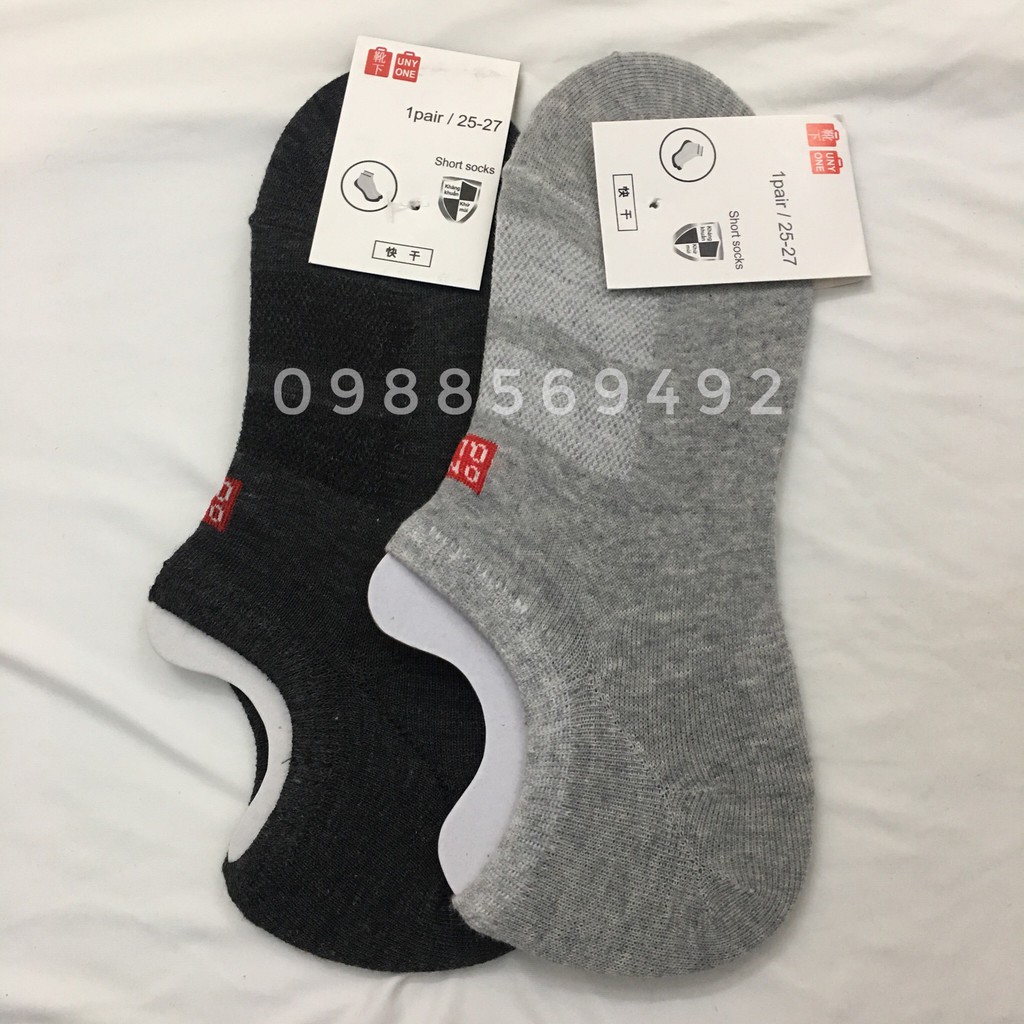 COMBO 10 ĐÔI Tất lười ngắn nam nữ chất cotton thấm hút co giãn tốt kháng khuẩn chống hôi chân