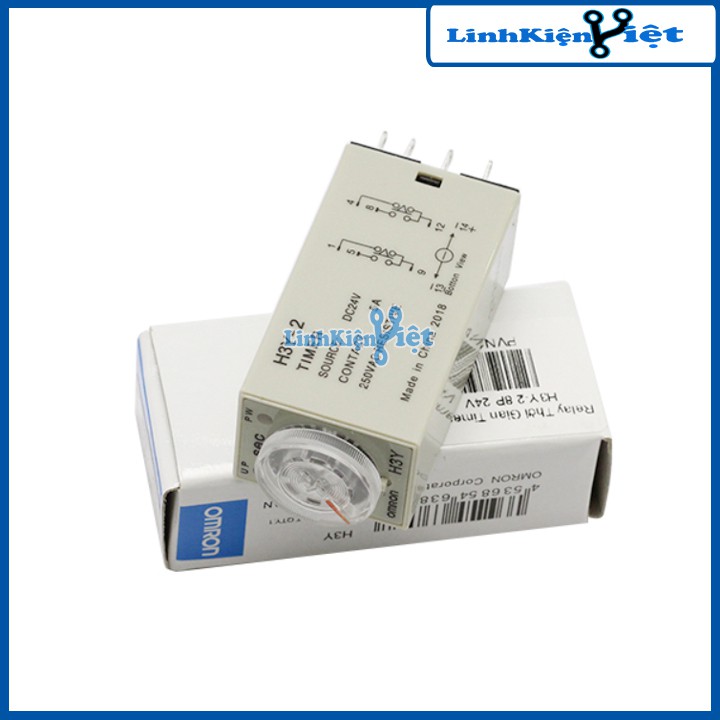 Relay Thời Gian Timer Omron H3Y-2 8P 24V