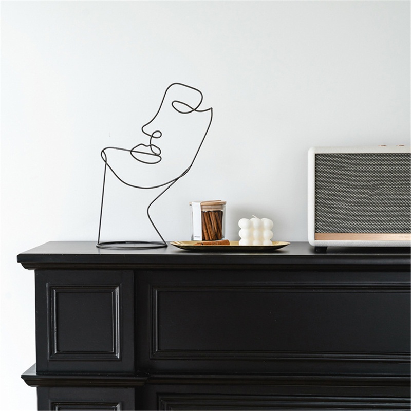 Wer Giá Đỡ Đồ trang trí Tượng Điêu Khắc Trừu Tượng Bằng Sắt Trang Trí Khách Sạn